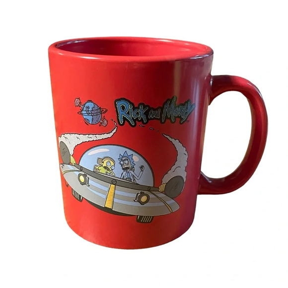 Modern Gourmet Foods Stoneware Rick and Morty Coffee Mug Red - Picture 1 of 7